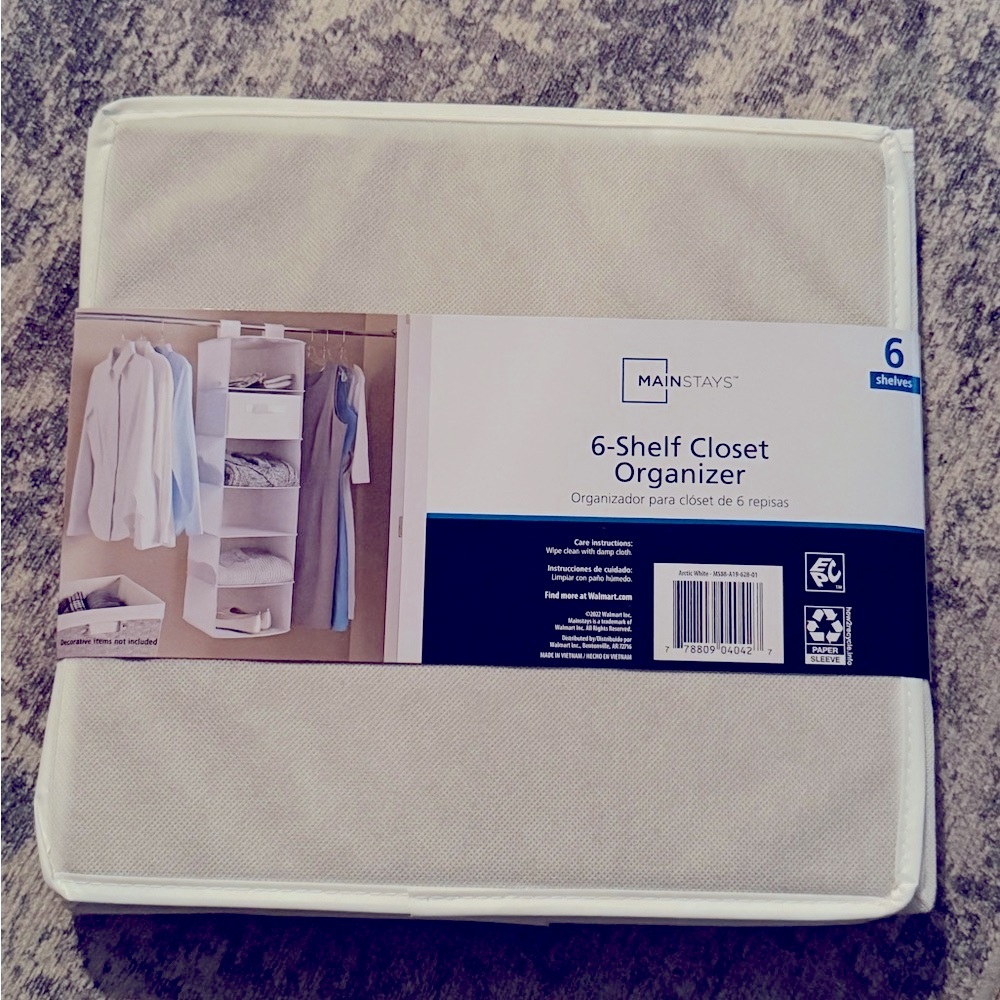 Mainstays 6-Shelf Closet Organizer